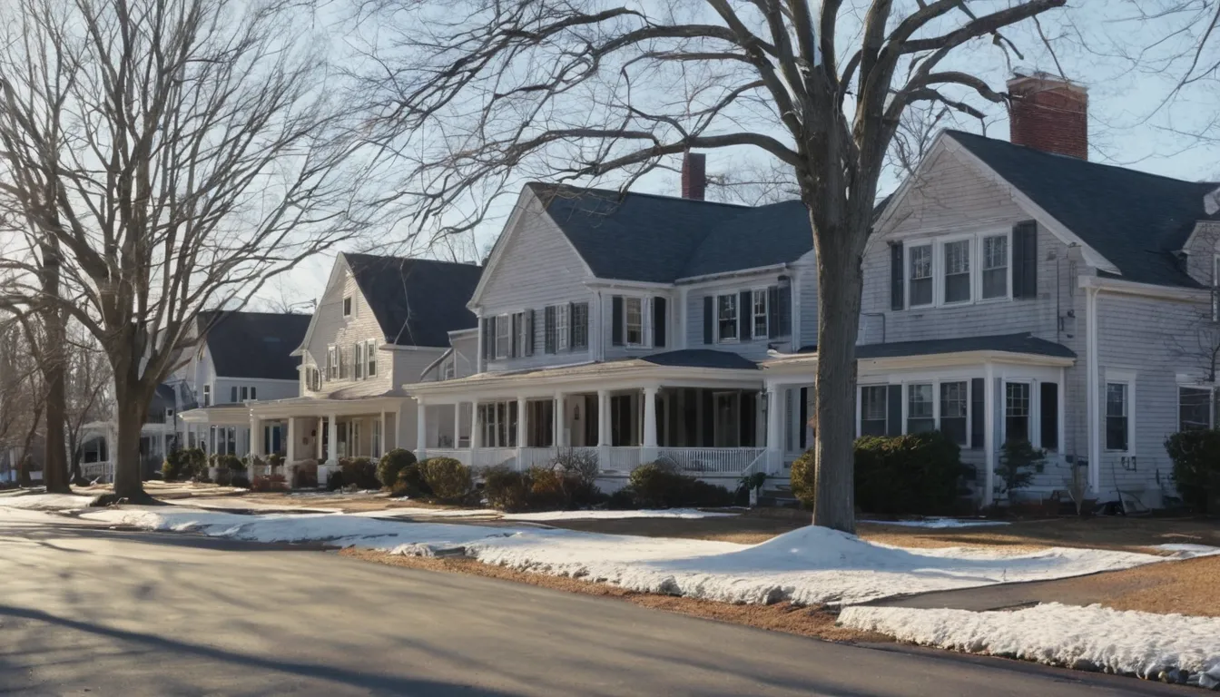 Older neighborhood homes across the New York area on a quiet winter afternoon